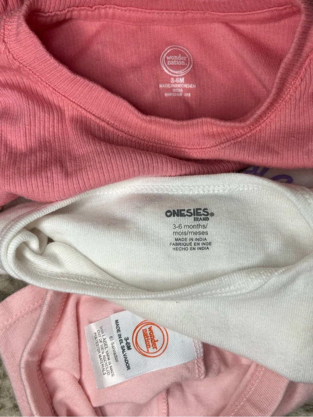 5 for‎ $25🔥Wonder Nation/ Onesies Set of 3 Outfit Baby Girls 3-6M